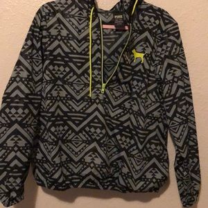 Pink tribal print windbreaker